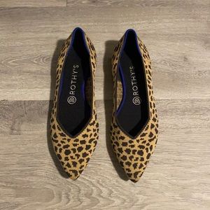 Rothy’s Leopard Print Point Toe Flats